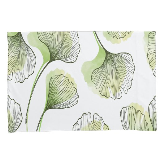 Grüne Blätter Kissenbezug (Vorderseite-Rechts)