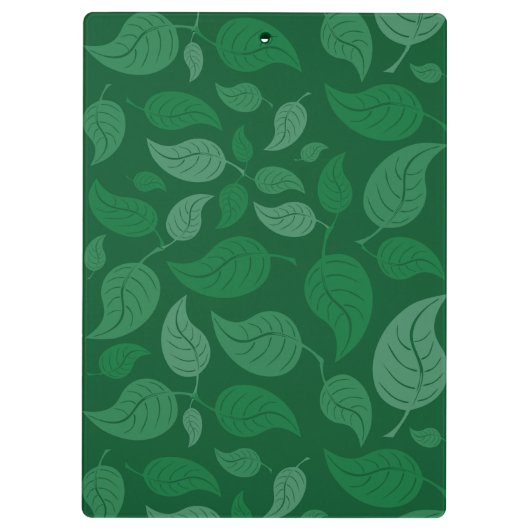 Grüne Blätter Klemmbrett (Rückseite)