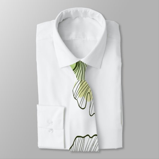 Grüne Blätter Krawatte (Gebunden)