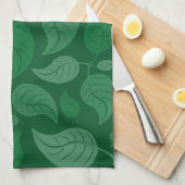 Grüne Blätter Küchentuch (Viertel Falte)