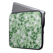 Grüne Blätter Laptopschutzhülle (Vorderseite Links)