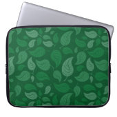 Grüne Blätter Laptopschutzhülle (Vorderseite)