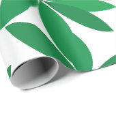 Grüne Blätter Laubwerk Geschenkpapier (Rolleneckpunkt)