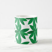 Grüne Blätter Laubwerk Kaffeetasse (Mittel)