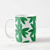 Grüne Blätter Laubwerk Kaffeetasse (Links)