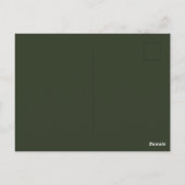 Grüne Blätter Laubwerk Postkarte (Rückseite)