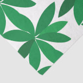 Grüne Blätter Laubwerk Seidenpapier (Detail)