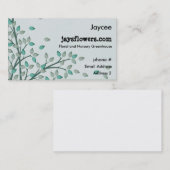 Grüne Blätter Leaf Floral Kinderzimmer Visitenkart Visitenkarte (Vorne/Hinten)