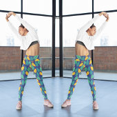 grüne Blätter Leggings