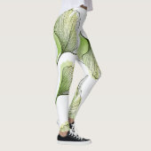 Grüne Blätter Leggings (Rechts)