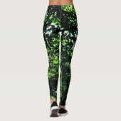 Grüne Blätter Leggings (Rückseite)