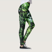 Grüne Blätter Leggings (Rechts)