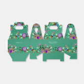 Grüne Blätter Lila Edelsteine Gefälligkeitsbox Geschenkschachtel (Ungefaltet)