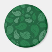 Grüne Blätter Magnet (Vorne)