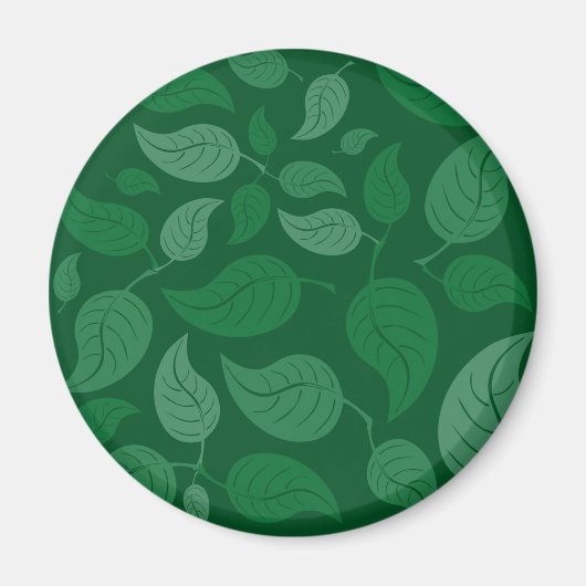 Grüne Blätter Magnet (Vorne)