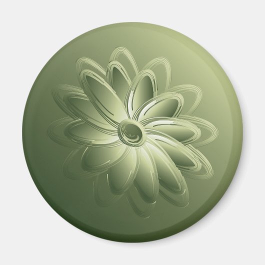 grüne Blätter Magnet (Vorne)