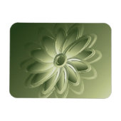 grüne Blätter Magnet (Horizontal)