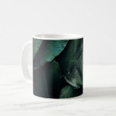 GRÜNE BLÄTTER MAKROFOTOGRAFIE KAFFEETASSE (Vorderseite Links)