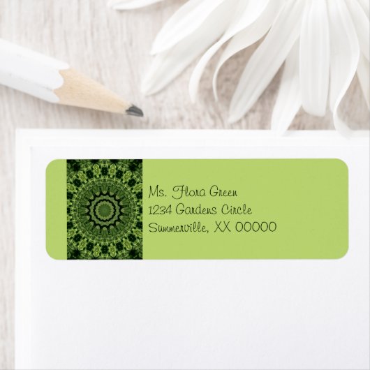 Grüne Blätter Mandala (Insitu)