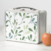 Grüne Blätter Metall Brotdose (Beispiel)