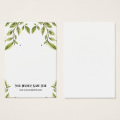 Grüne Blätter mit Grafikkarten (Vorne & Hinten)