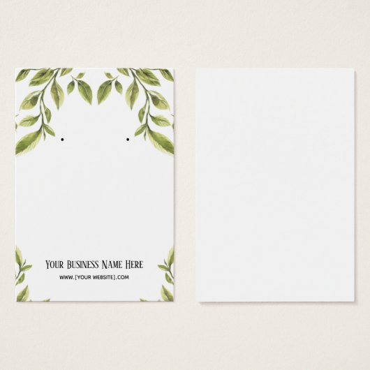 Grüne Blätter mit Grafikkarten (Vorne & Hinten)