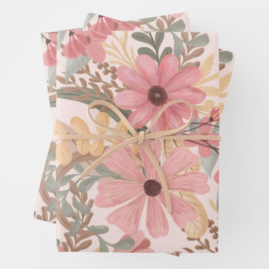 Grüne Blätter mit rosa Farbton (Beispiel)