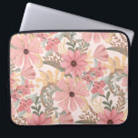 Grüne Blätter mit rosa Farbton Laptopschutzhülle<br><div class="desc">Dieses elegante und feminine Muster ist perfekt für die stilvolle und trendige Frau. Die Blume und Blätter sind in handbemaltem Korallenrosa, mittelrosa, kastanienbraun, goldgelb, waldgrün und auf einem rosafarbenen Hintergrund gehalten. Es ist ein Land, hübsch, niedlich, einzigartig, künstlerisch und modern, die perfekte Ergänzung zu Ihrem persönlichen Stil. Stilisieren Sie mit...</div>