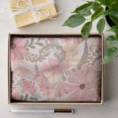 Grüne Blätter mit rosa Farbton Seidenpapier (Geschenk)