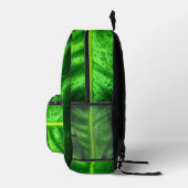 Grüne Blätter mit Ruin Drops-Backpack Bedruckter Rucksack (Rechts)