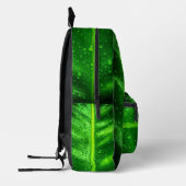 Grüne Blätter mit Ruin Drops-Backpack Bedruckter Rucksack (Links)