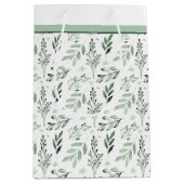 Grüne Blätter mittlere Geschenktüte (Vorderseite)