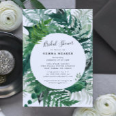 Grüne Blätter Modernes Brautparty