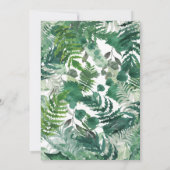 Grüne Blätter Modernes Brautparty (Rückseite)