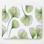 Grüne Blätter Mousepad (Vorne)