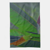 Grüne Blätter Nah Geschirrtuch (Vertikal)