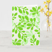 Grüne Blätter Natur Karte (Gelbe Blume)