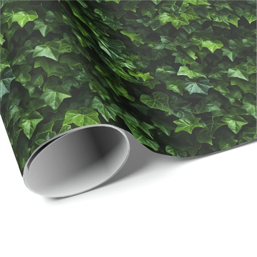Grüne Blätter, Naturalistischer Realismus Geschenkpapier (Rolleneckpunkt)
