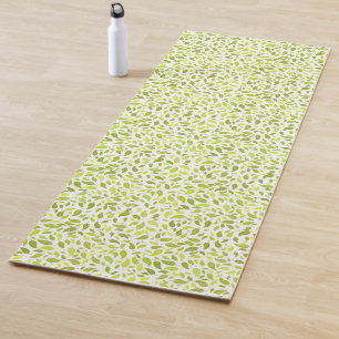 Grüne Blätter Naturdruck, Pflanze Leaf Muster Yogamatte