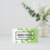 Grüne Blätter | Natürliches Muster Visitenkarte (Stehend Vorderseite)