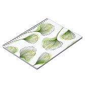 Grüne Blätter Notizblock (Linke Seite)