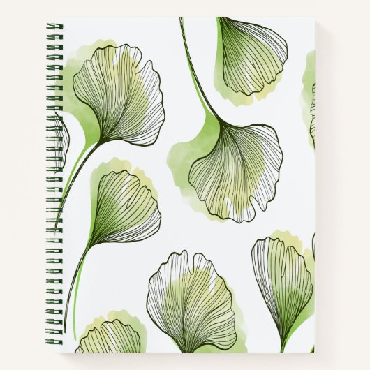 Grüne Blätter Notizblock (Vorderseite)