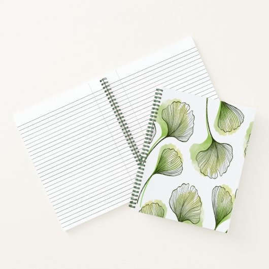Grüne Blätter Notizblock (Innenseite)
