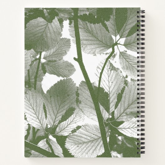 GRÜNE BLÄTTER NOTIZBLOCK (Rückseite)