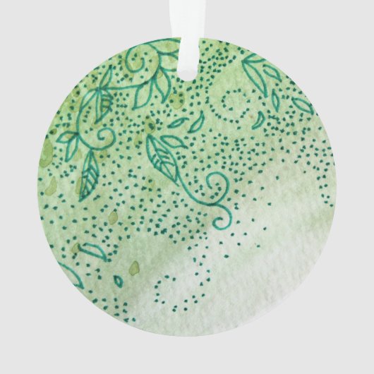 Grüne Blätter Ornament (Rückseite)