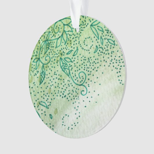 Grüne Blätter Ornament (Vorderseite)