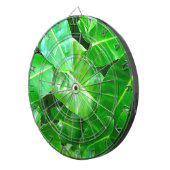 Grüne Blätter Palmblättriger Dschungel Dartscheibe (Vorderseite rechts)