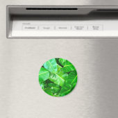 Grüne Blätter Palmblättriger Dschungel Magnet (In Situ (Geschirrspüler))