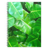 Grüne Blätter Palmblättriger Dschungel Notizblock (Vorderseite)