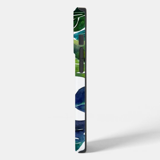 Grüne Blätter Philodendron Foliage Botanical Case-Mate iPhone Hülle (Rückseite / Links)